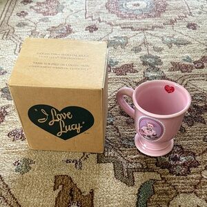 I love Lucy pink pedestal mug new